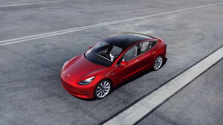 Sleek and Stylish Tesla Model 3 Wallpaper wallpaper