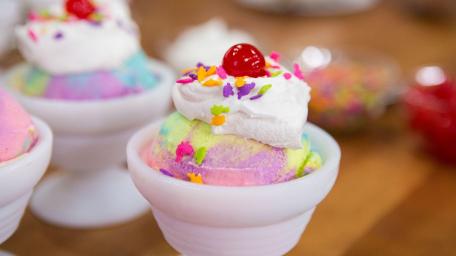 Rainbow Delight Ice Cream Treats wallpaper