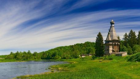 Serenity by the Riverside wallpaper