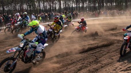 Thrilling Motocross Race Action wallpaper