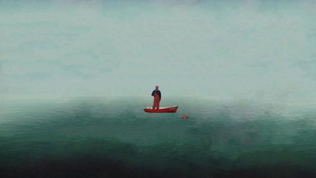 Serene Voyage Across a Mystic Sea wallpaper