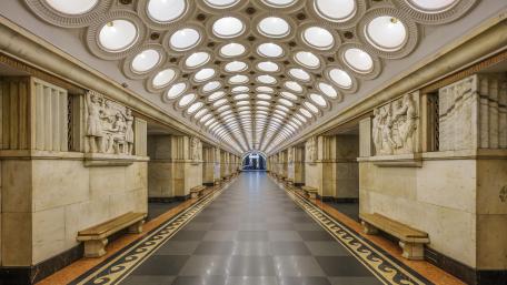 Elektrozavodskaya Metro Station in Moscow wallpaper