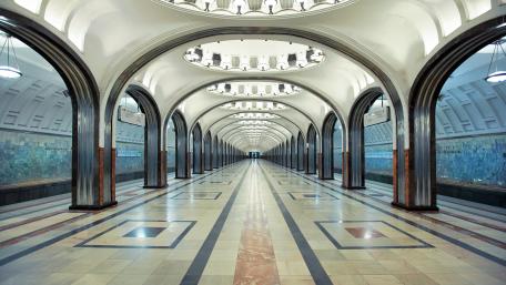 Mayakovskaya Station of the Moscow Metro wallpaper