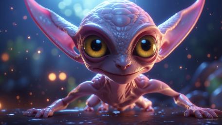 Mystical Creature Nighttime Encounter wallpaper