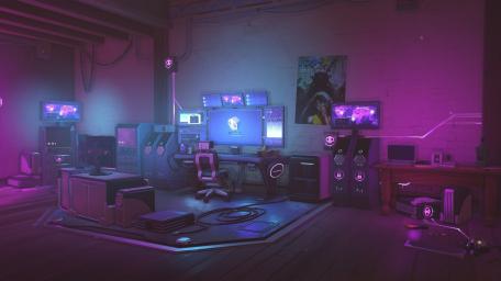 Gamer's Dream Anime Setup wallpaper
