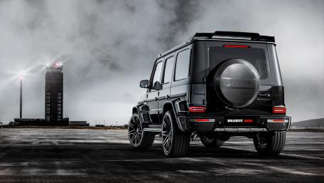 Black Brabus SUV Dominating the Scene wallpaper