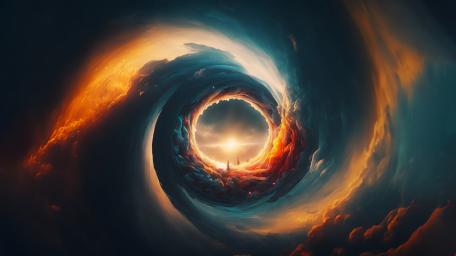 Ethereal Cosmic Swirl wallpaper