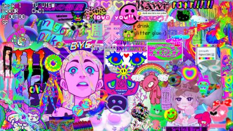 Vibrant Collage of Pop Culture and Art wallpaper