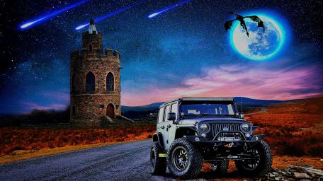 Off-road Adventure Night Fantasy wallpaper