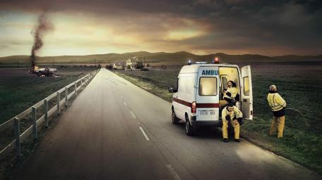 Ambulance Crew Ready for Action wallpaper