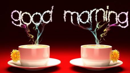 Energizing Morning Coffee Greetings wallpaper