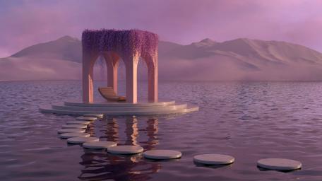 Serenity on Water wallpaper