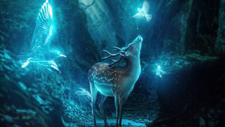 Enchanted Forest Gathering wallpaper