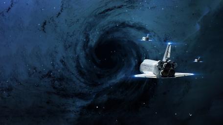 Voyage into the Cosmic Abyss wallpaper