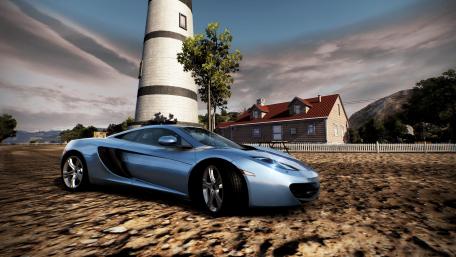 McLaren MP4-12C Around of a lighthouse wallpaper