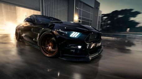 Midnight Run with a Sleek Sports Car wallpaper