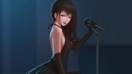 Sultry Songstress in Spotlight wallpaper
