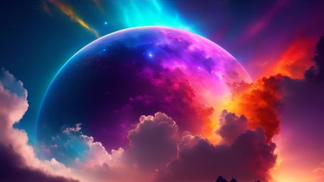 Cosmic Spectrum Dreamscape wallpaper