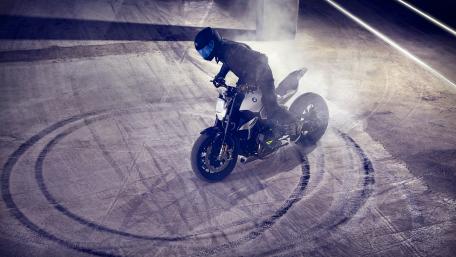 Midnight Drift on Two Wheels wallpaper