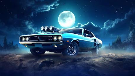 Midnight Cruise Under the Moonlight wallpaper