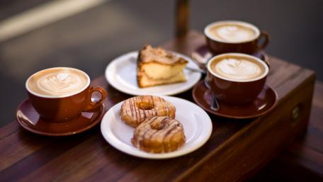 Delectable Coffee and Sweet Treats wallpaper