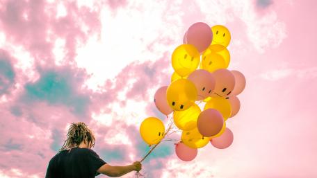 Uplifting Smiles Soaring High wallpaper