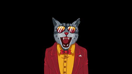 Funky Cat in Sunglasses wallpaper