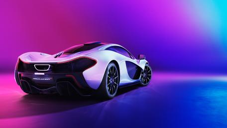 Vibrant Neon Glow McLaren Supercar wallpaper