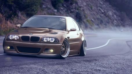 Sleek BMW E46 M3 on a Mountain Road wallpaper