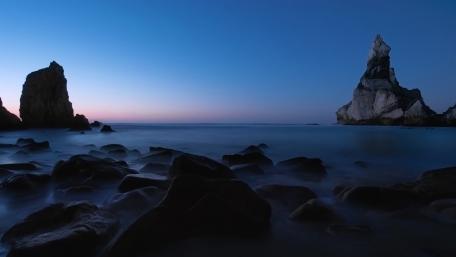 Ursa Beach blue hour wallpaper