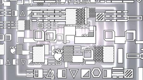 Geometric Harmony in Monochrome Shades wallpaper