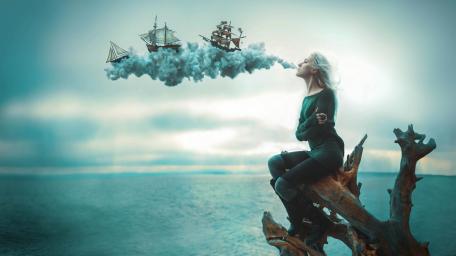 Dreamy Seascape Fantasy wallpaper