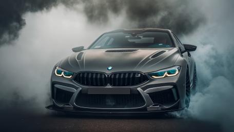 Mystic Aura BMW in Foggy Ambiance wallpaper