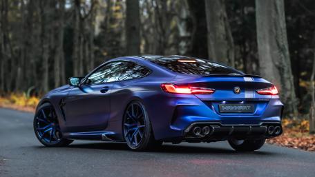 Majestic Blue Sports Car in Autumn wallpaper