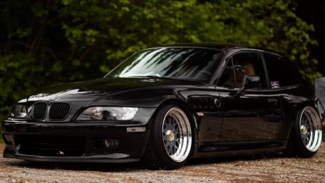 Sleek Black  BMW Z3 Coupe Modified Sports Car wallpaper