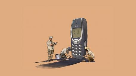 Nostalgic Cellular Giant Encounter wallpaper