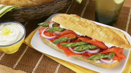 Fresh Veggie Delight Sandwich wallpaper
