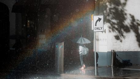 Rainy Melancholy in the City wallpaper