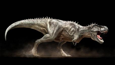 Majestic T-Rex Roaring into the Shadows wallpaper