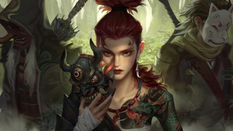 Enigmatic Guardian of the Forest Spirits wallpaper