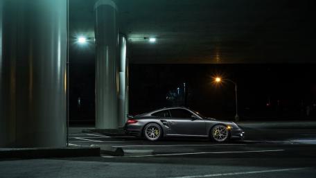 Mysterious Nighttime Vehicle Solitude wallpaper