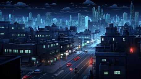 Midnight Pulse in the Urban Dreamscape wallpaper