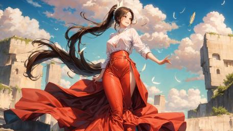 Ethereal Beauty Amidst Sky wallpaper