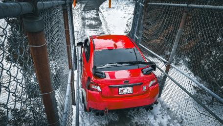 Rear end Subaru wrx wallpaper