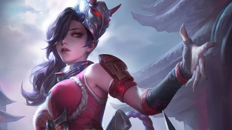 Warrior of the Crimson Dusk wallpaper
