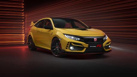 Electrifying Speed Honda Civic Type R wallpaper
