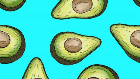 Avocado Delight Pattern wallpaper