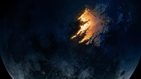 Epic Planetary Vision in 8K wallpaper