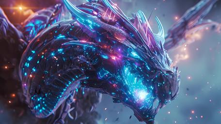 Cosmic Dragon Emergence wallpaper