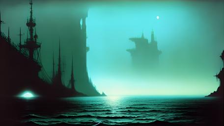 Mysterious Shadows of a Fantasy World wallpaper